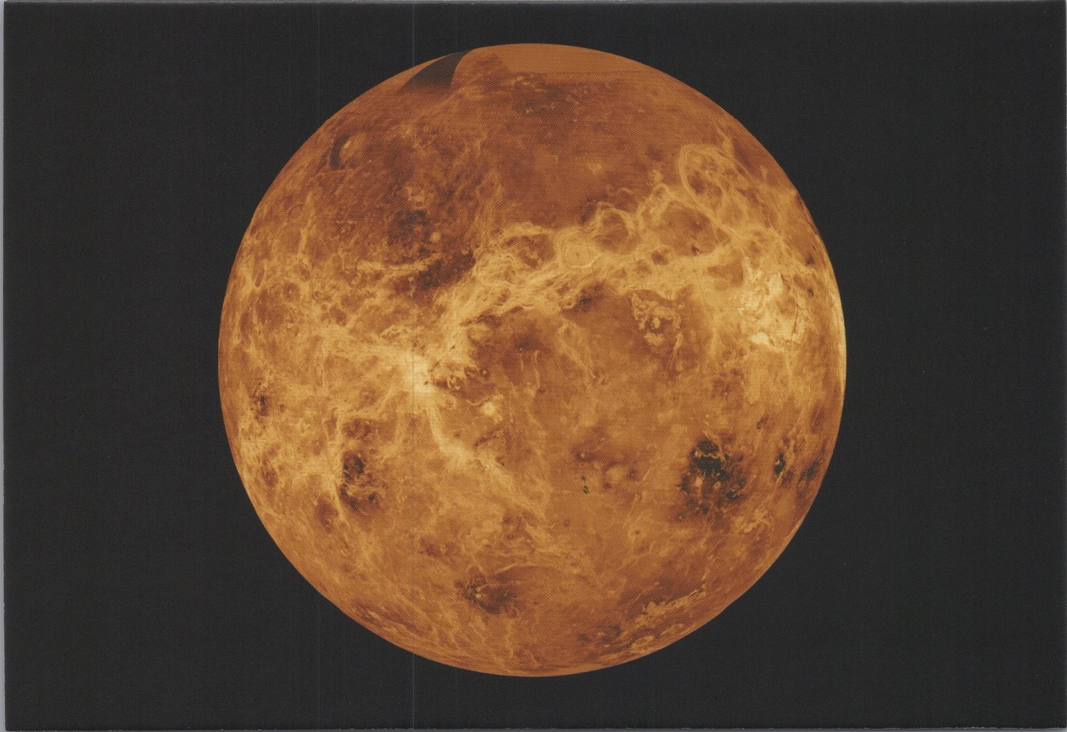 NASA Photochrome Postcard of Venus by Magellan Spacecraft 2017 6×4 in