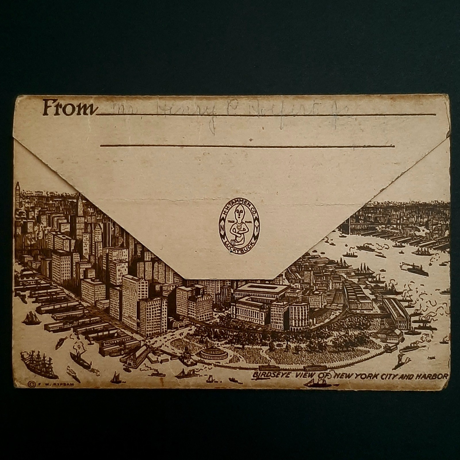 1920’s New York City Souvenir Folder Postcard 22 Views in Color H H Tammen Co.