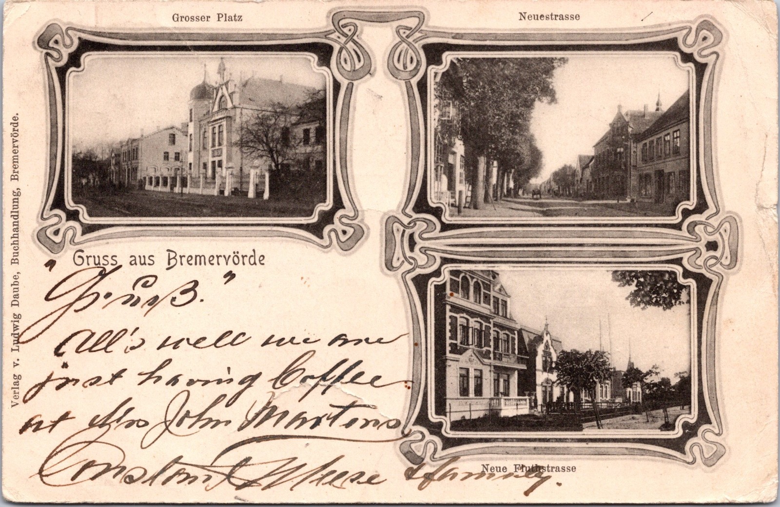 PC5888 Germany Lower Saxony Gruss aus Bremervorde Multi View Postcard