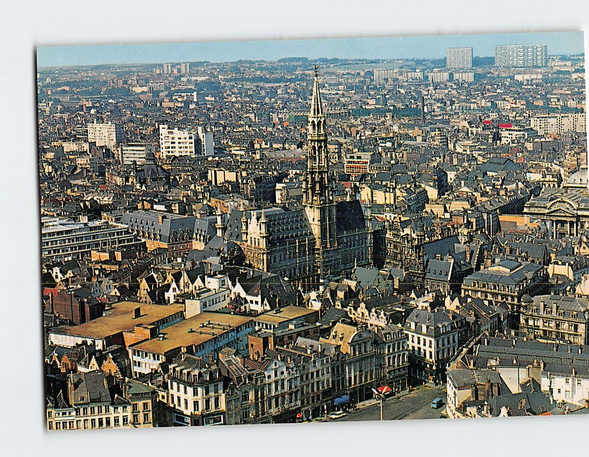 Postcard Panorama Brussels Belgium