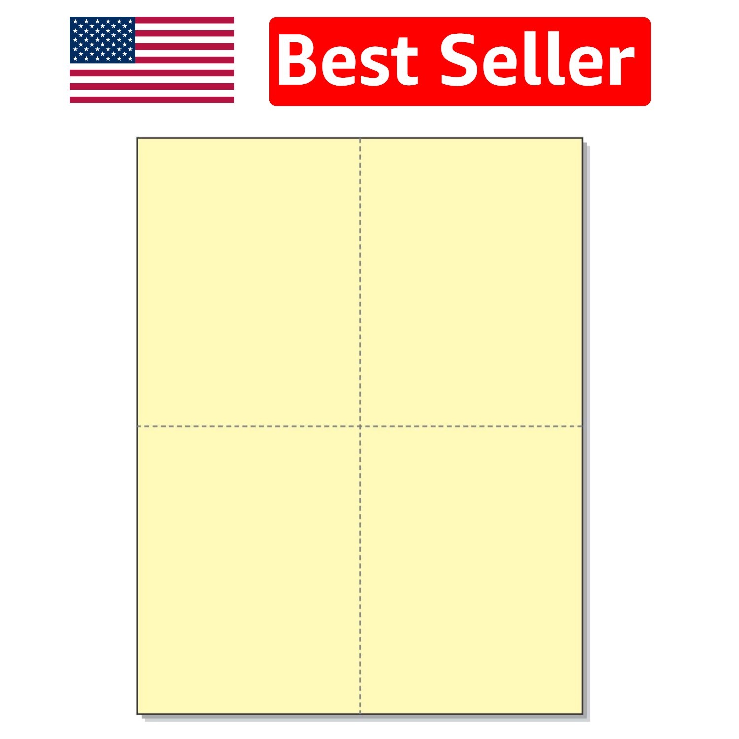 Elegant Matte Finish Canary Postcards, 8-1/2 x 11 – 100 Sheets for Versatile Use