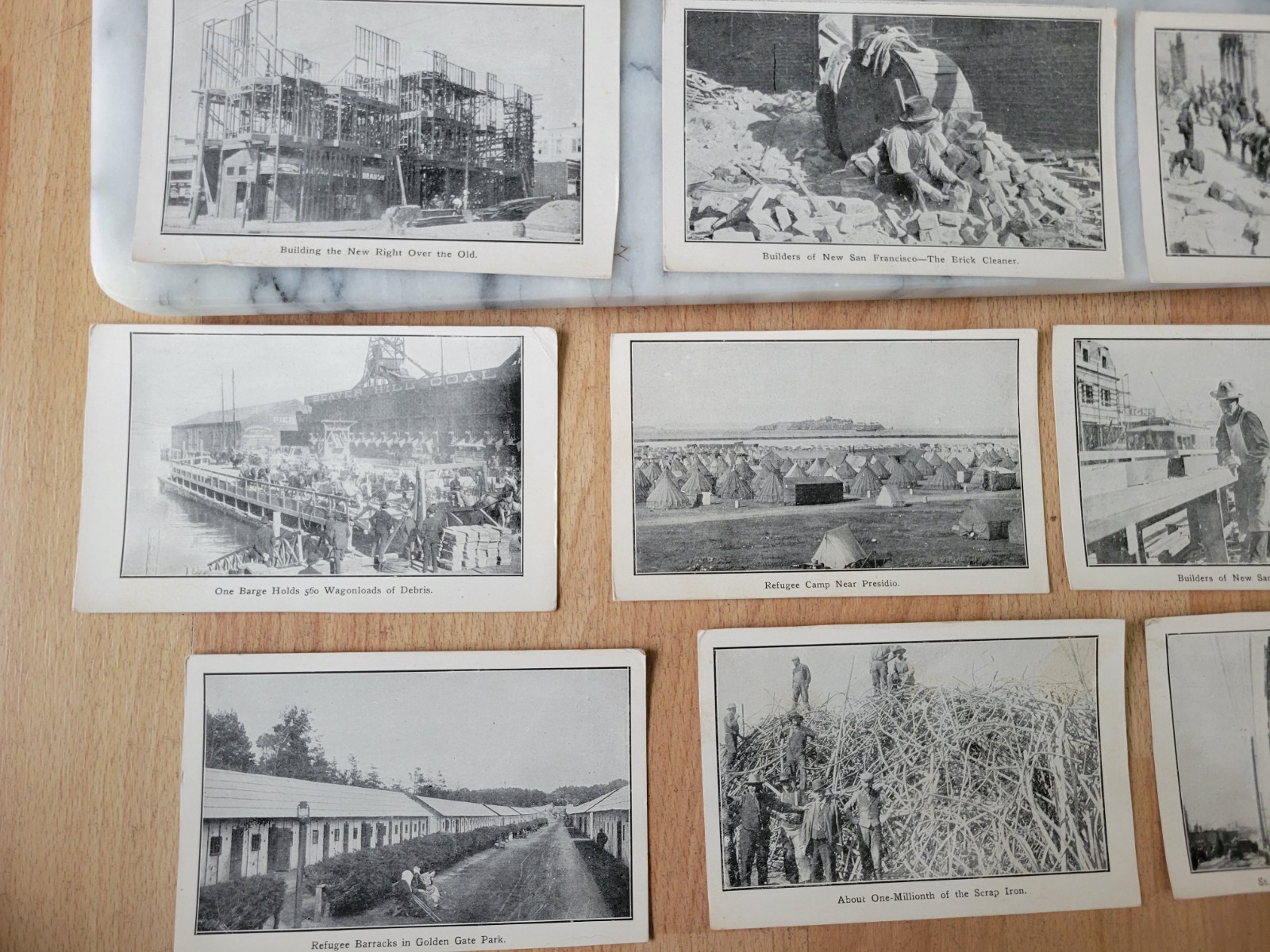 San Francisco Examiner c1906 Earthquake Lot of 25 Postcard Refugee & Building