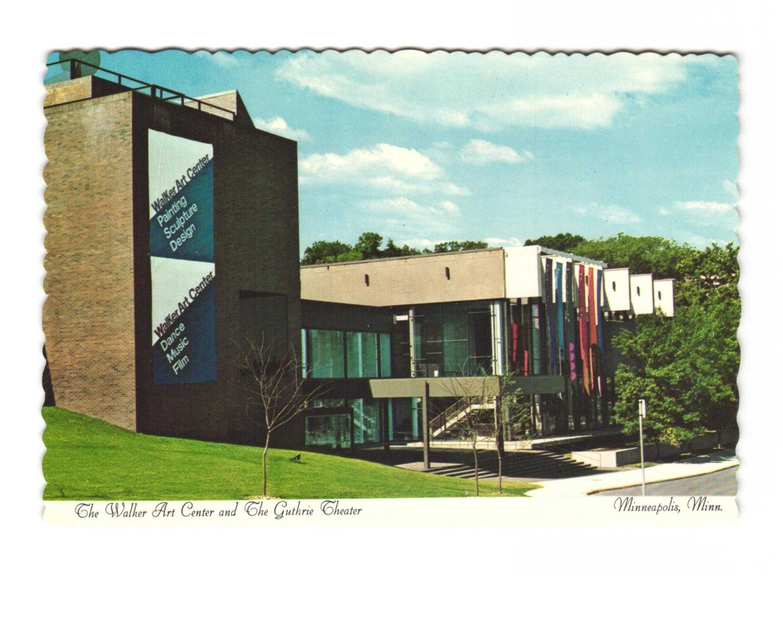 Walker Art Center in the Guthrie Theater Twin Cities Minnesota postcard UNP