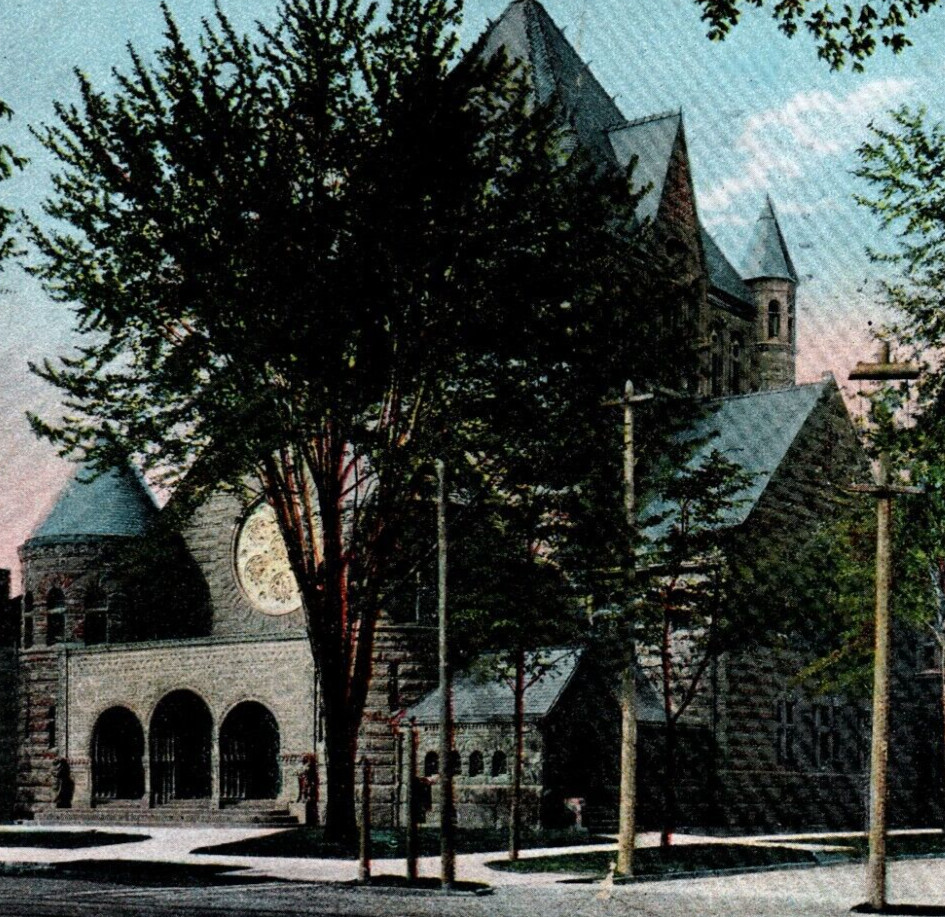 1909, First Presbyterian Church Detroit, Michigan Souvenir Post Card Co.