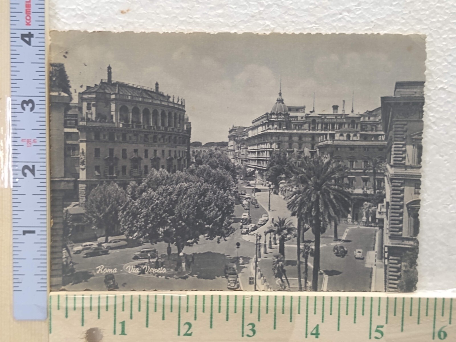 Postcard Vittorio Veneto Street, Rome, Italy