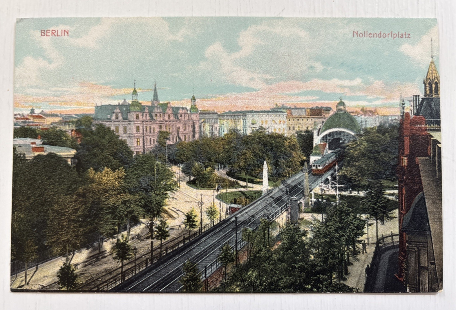 Berlin Nollendorfplatz Square Train Unposted Postcard