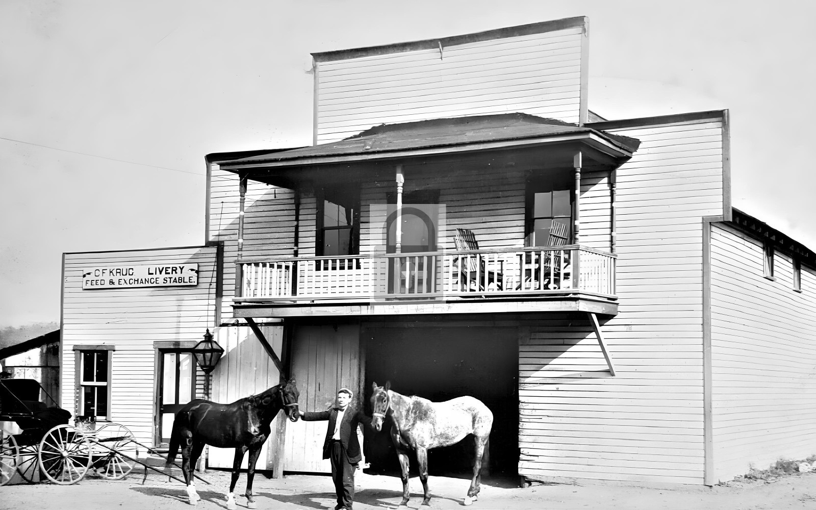 Livery Feed Horse Stable Ashville Pennsylvania PA – Reprint