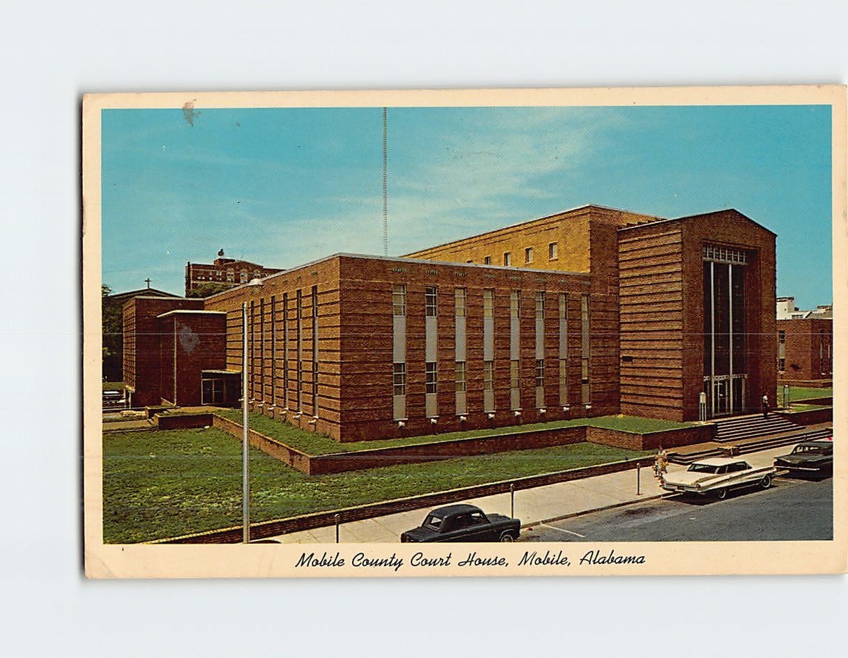 Postcard Mobile County Courthouse Mobile Alabama USA