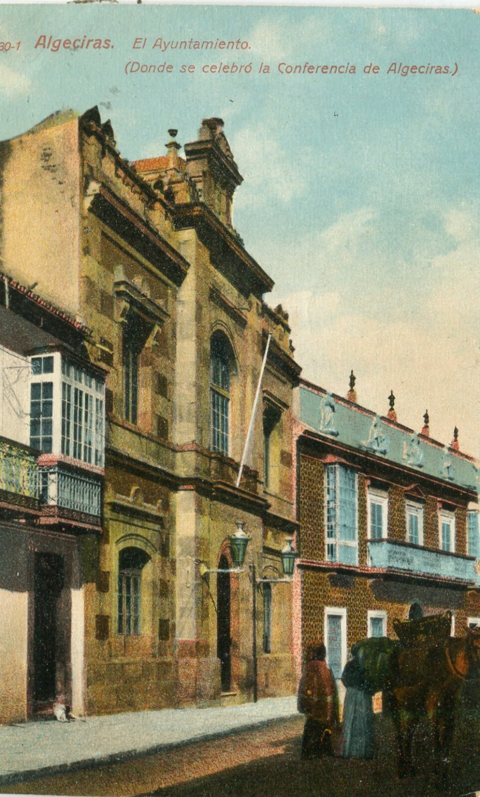 Spain Algeciras – El Ayuntamiento old postcard