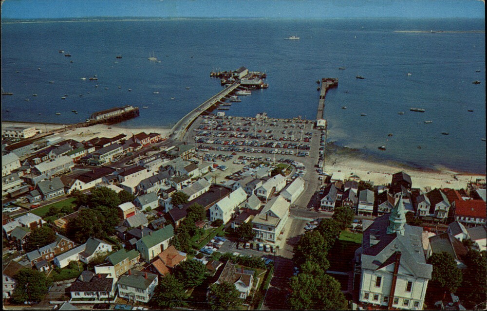 Cape Cod,MA Aerial View from Provincetown Monument Massachusetts Postcard