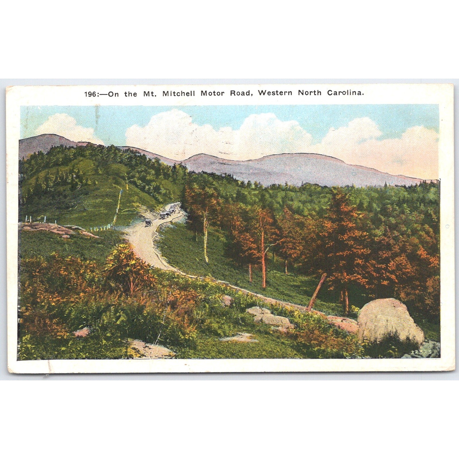 Postcard Mt. Mitchell Motor Road Western North Carolina Scenic View