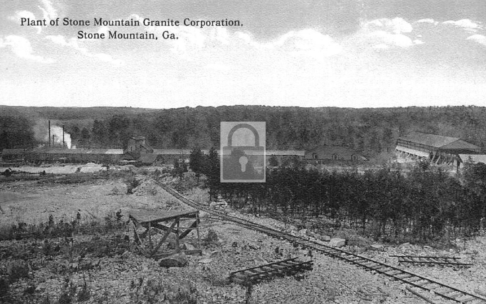 Stone Mountain Granite Co Plant Georgia GA – Reprint
