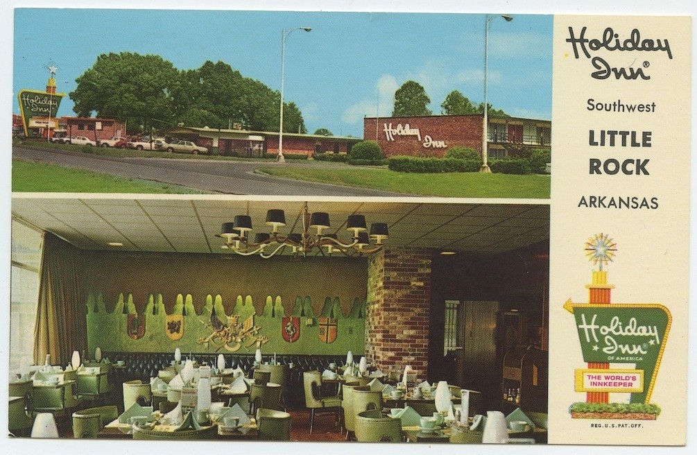 Little Rock Ar Holiday Inn Southwest US Hwys 67 and 70 Vintage Postcard Arkansas