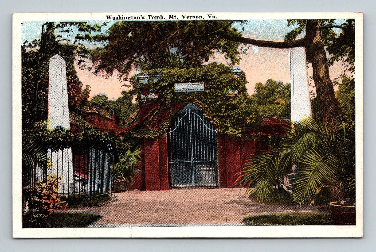 Washington’s Tomb Mount Vernon,VA B. S. Reynolds Co. Vintage Postcard