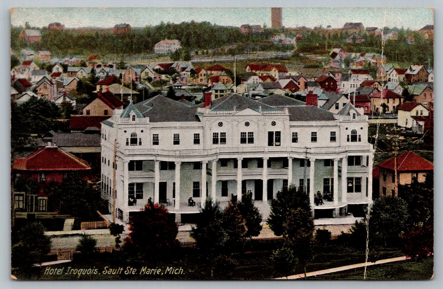 Hotel Iroquois Sault Ste Marie Michigan Postcard Rosin & Co. Divided Back