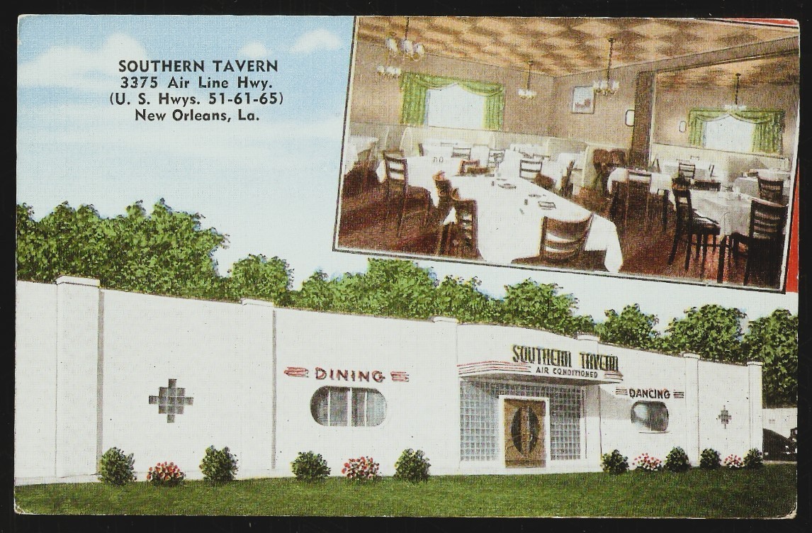 Southen Tavern Airline Hwy Postcard Metairie New Orleans La