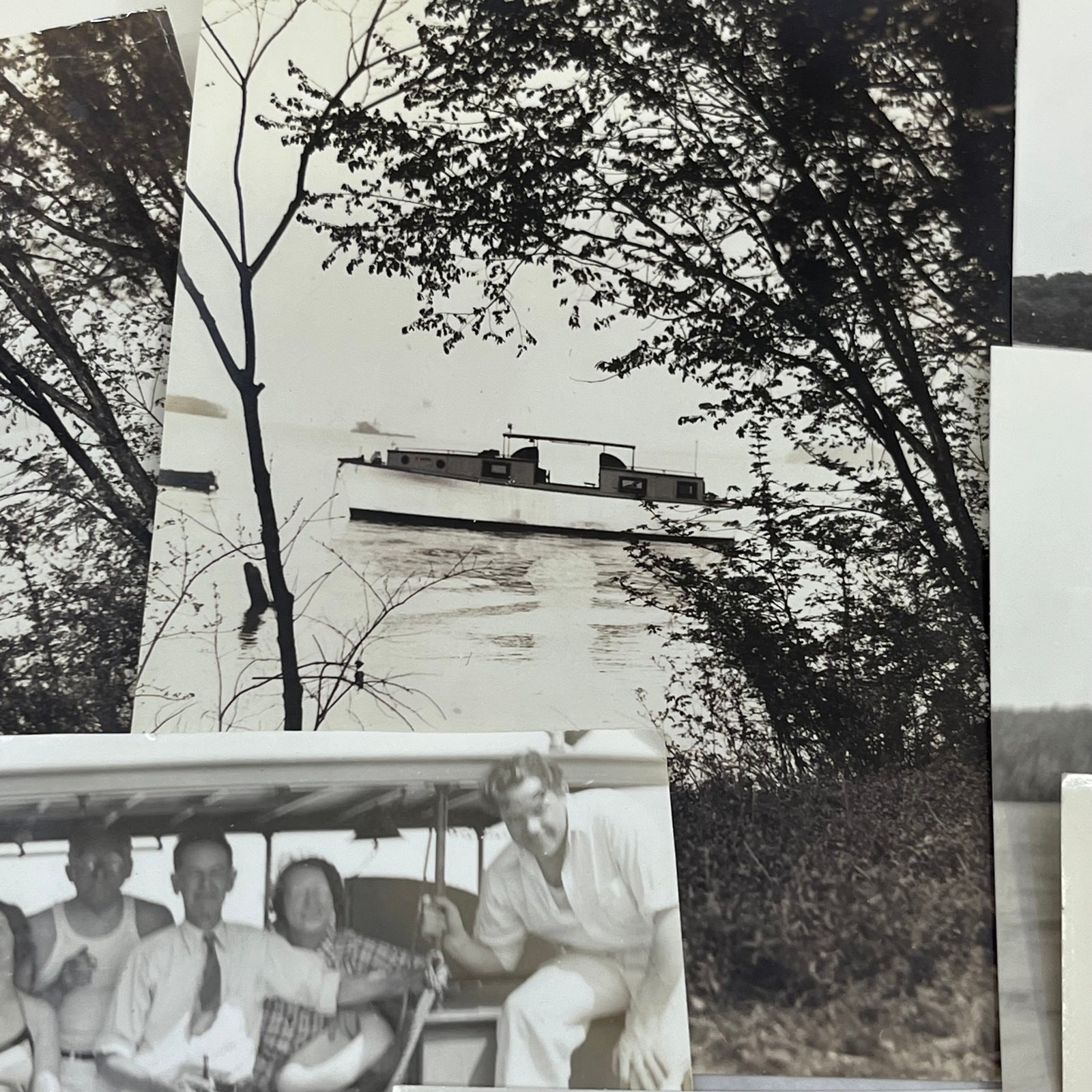 1930s Collection of Photos & Negatives Boating Trip in Virginia P4-10