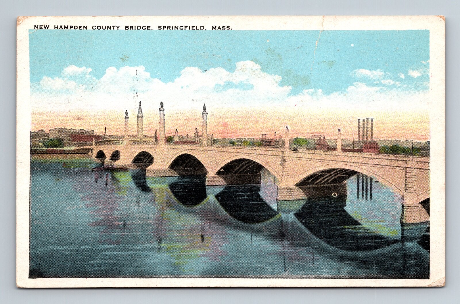 Springfield,MA New Hampden County Bridge 1924 Hampden County Massachusetts