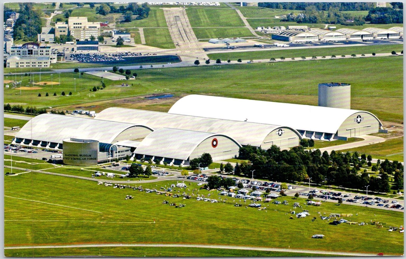 US Air Force Museum Wright-Patterson AFB OH Aerial View Postcard