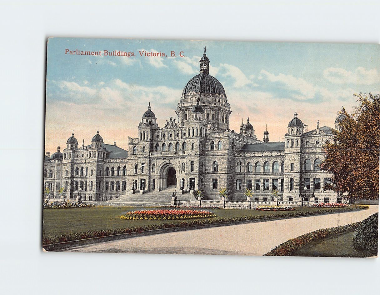 Postcard Parliament Buildings Victoria British Columbia Canada