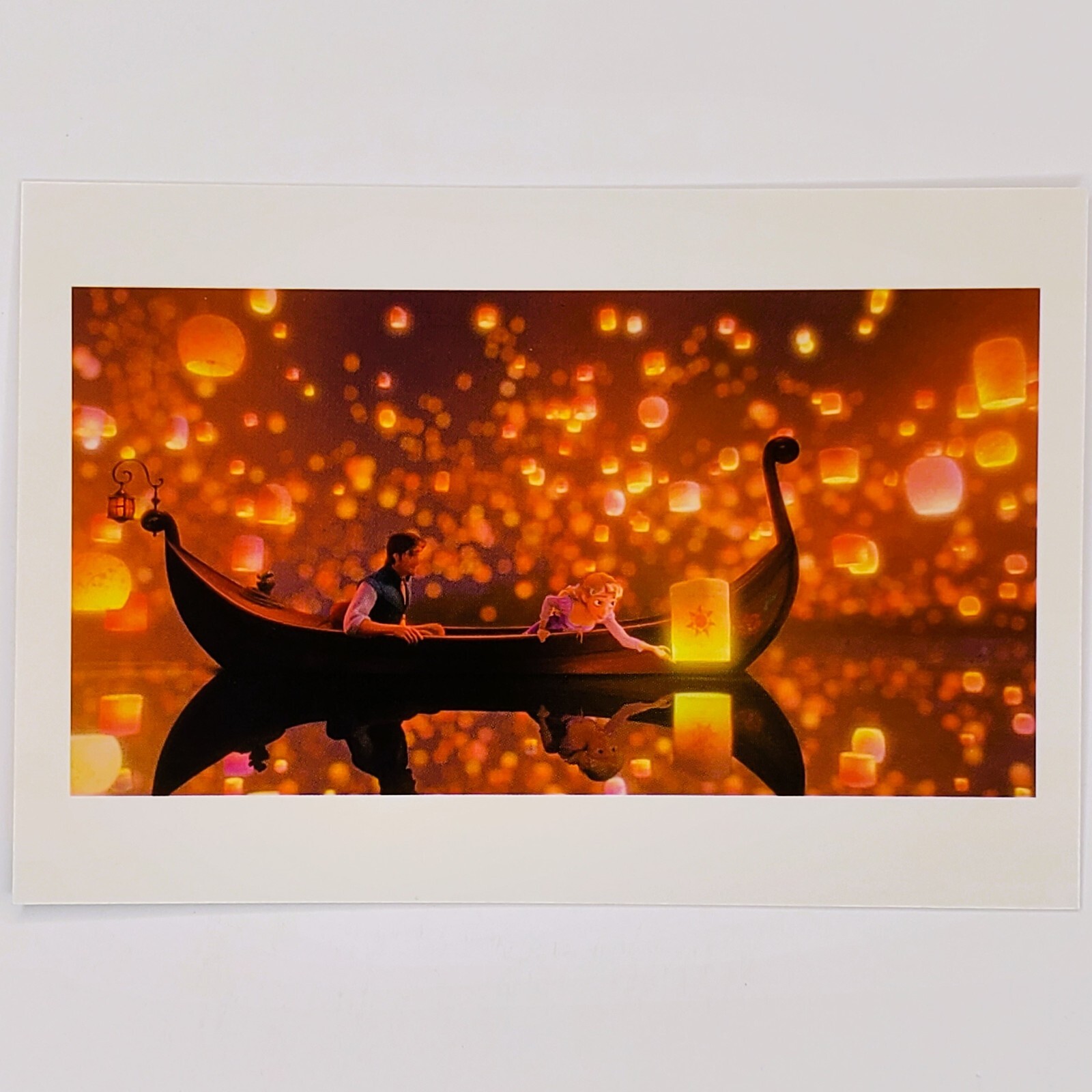 Tangled Postcard Rapunzel Flynn Rider Art of Disney Princess Lantern Festival