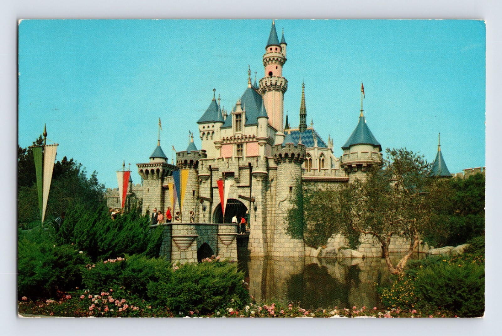 Postcard California Anaheim CA Disneyland Sleeping Beauty Castle 1964 Posted