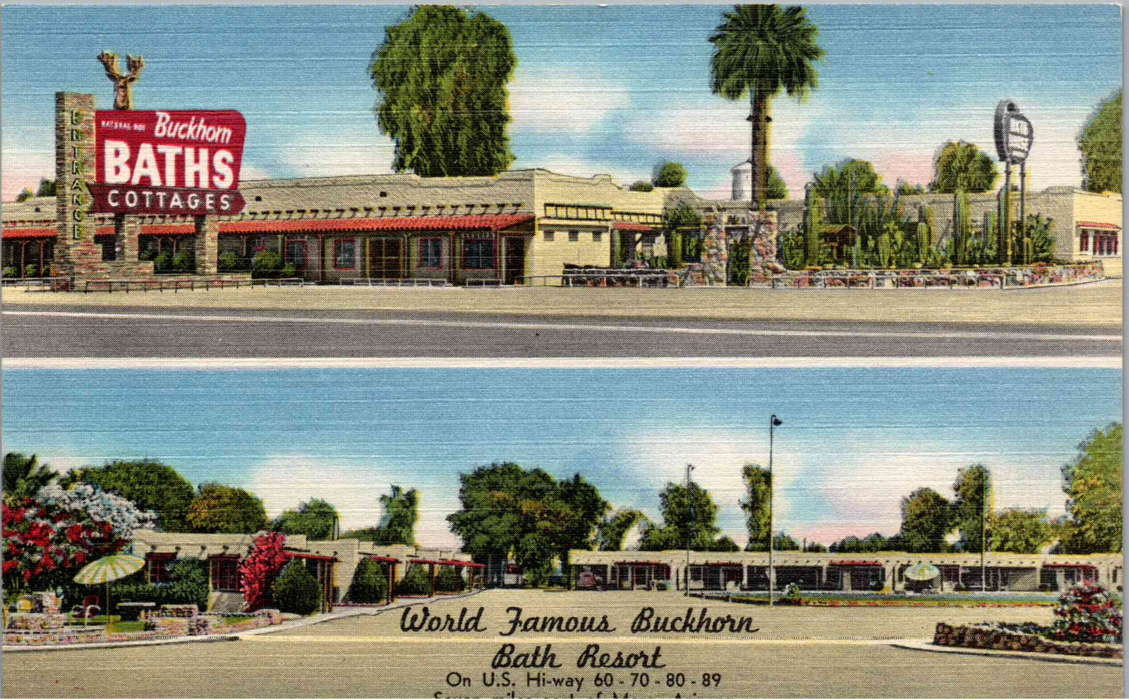 Mesa, Arizona – Stay at the World Famous Buckhorn Bath Resort – 1940s