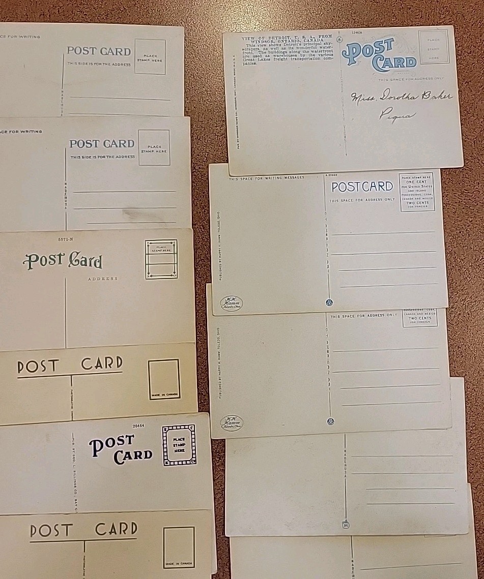 Lot of 41 State of Michigan Postcards-Linen Printed Gloss Mixed Lot All Unposted