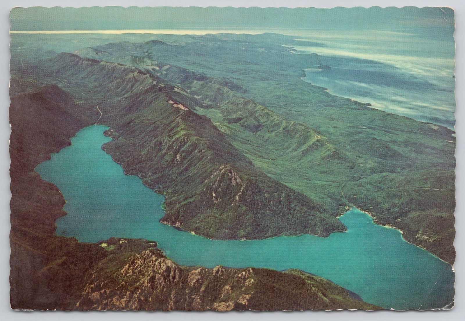 Lake Crescent Olympic National Park Washington Aerial Scenic Postcard