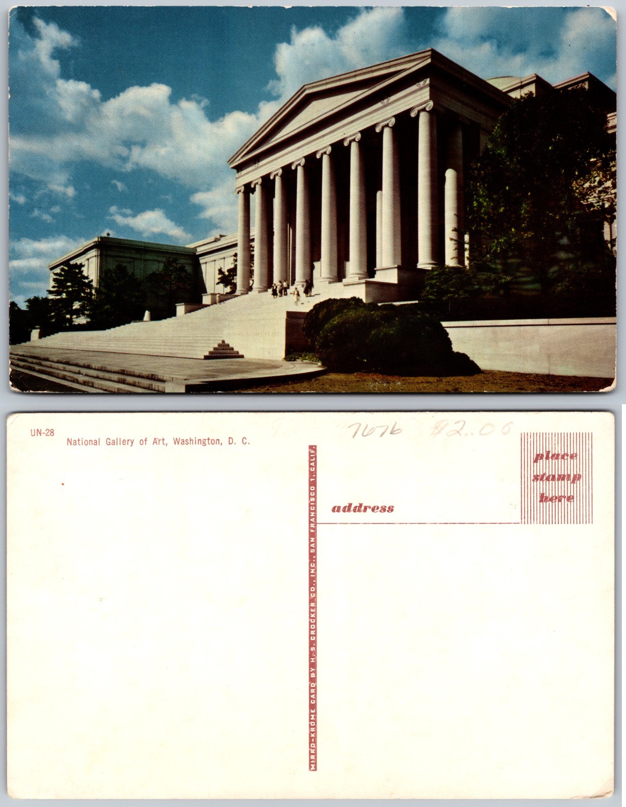 National Gallery Art Washington DC Postcard
