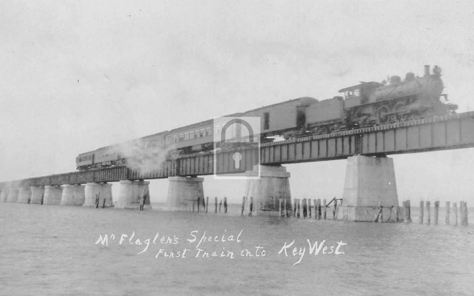 Railroad Train Flagler’s Special Key West Florida FL – Reprint