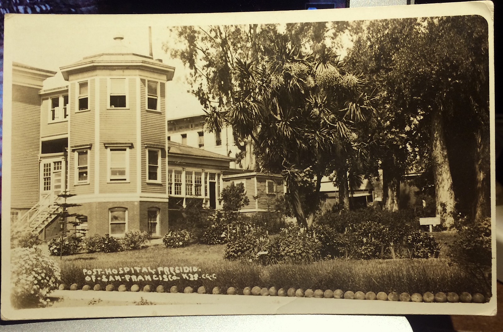 Post Hospital Presidio, SAN FRANCISCO, CALIFORNIA, Photo Post Card 1910-18