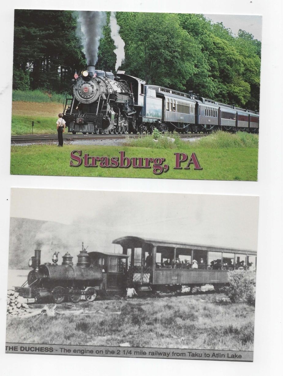 Lot of 27 Trains Locomotives Railroad 1980s Postcards 6 Posted EX