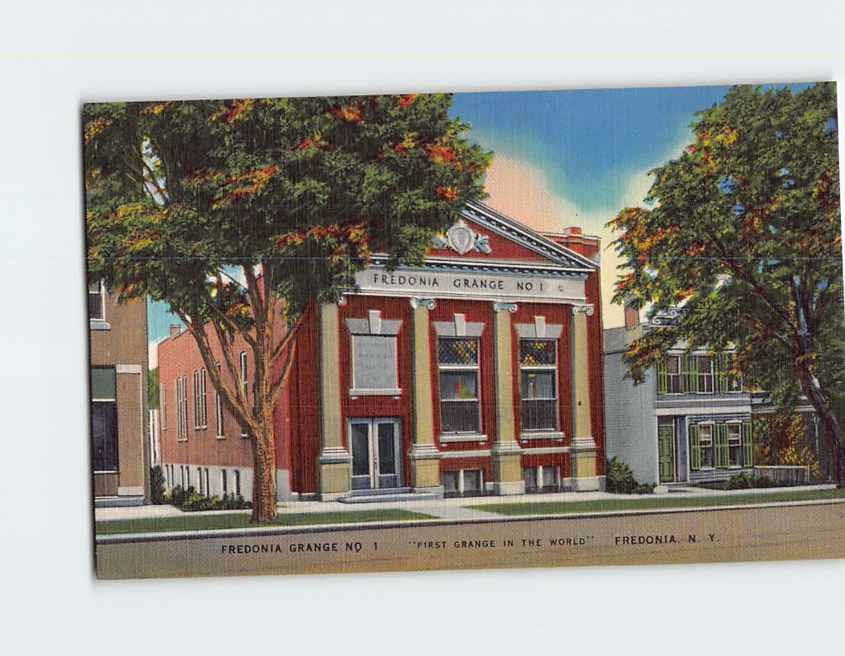 Postcard Fredonia Grange No. 1 Fredonia NY USA