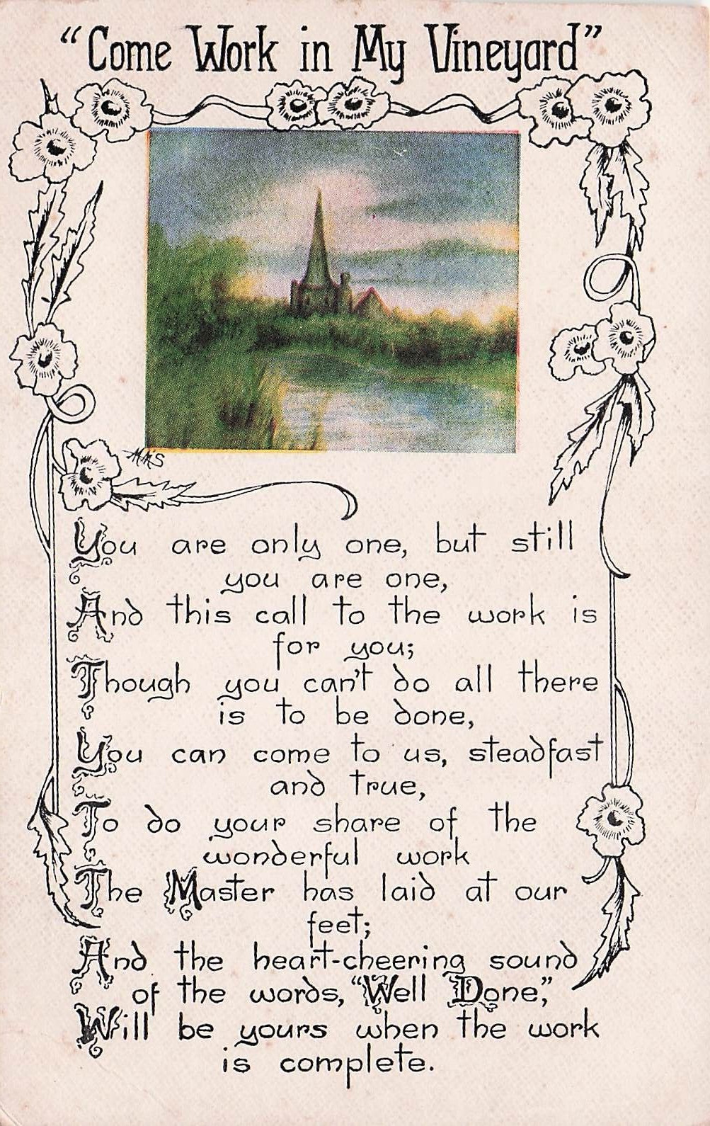 Postcard Vin (7) Old 1900’s Poems/Quotations/Greetings/Sayings (446)