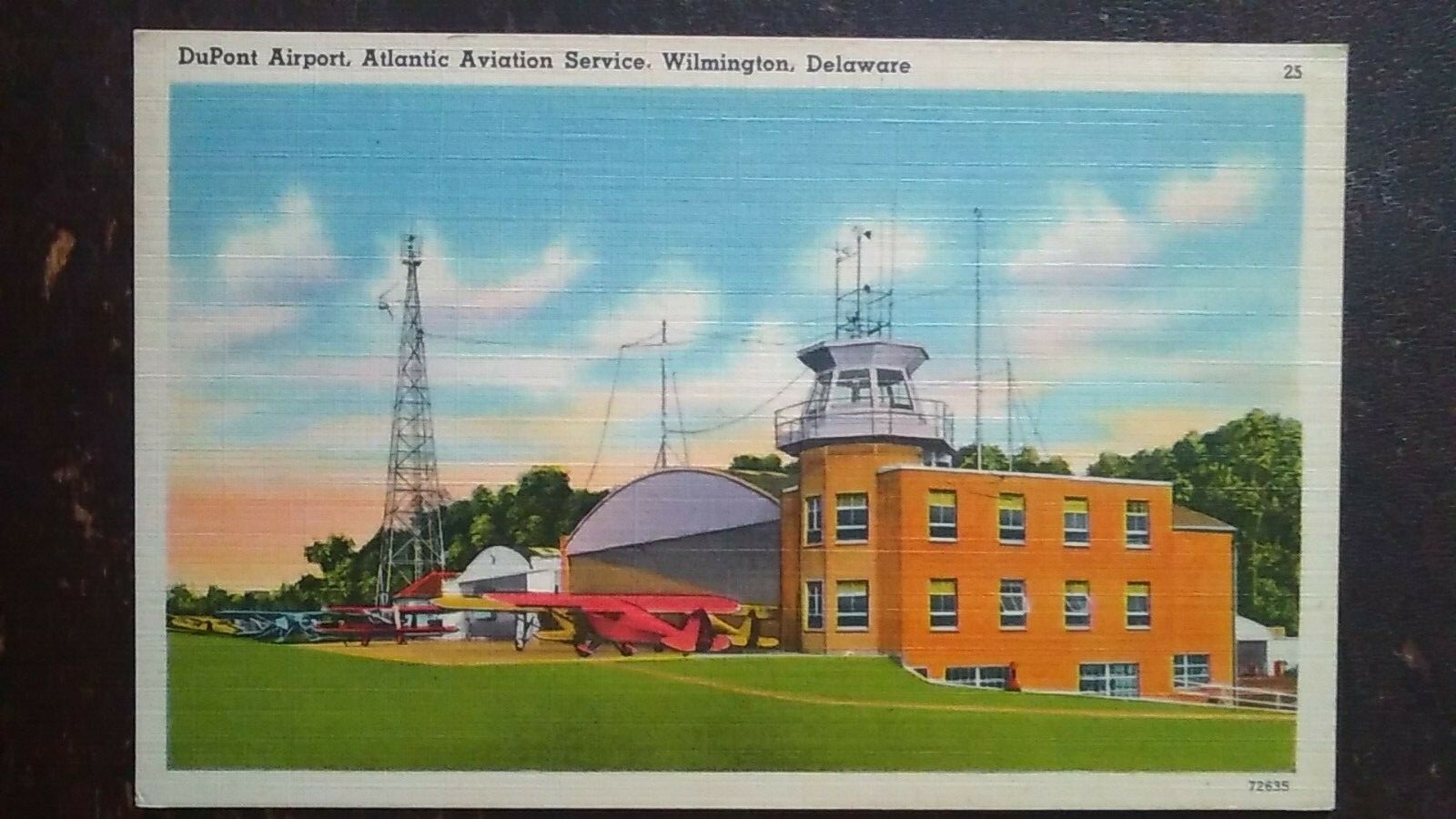 DuPont Airport, Atlantic Aviation Service, Wilmington, DE – Linen, Mid 1900s