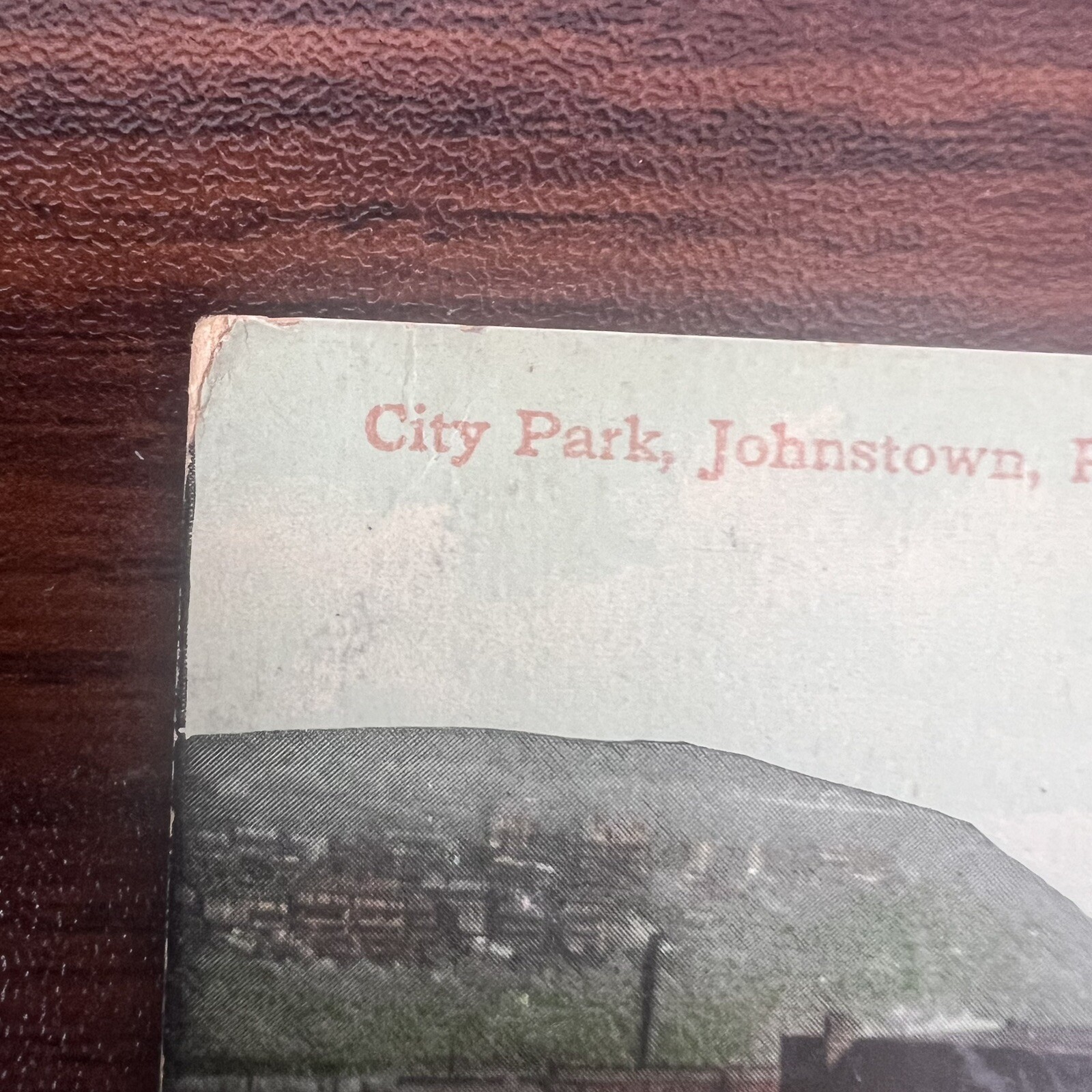 City Park Johnstown PA Postcard Stamped Posted Valentine & Sons Publishing