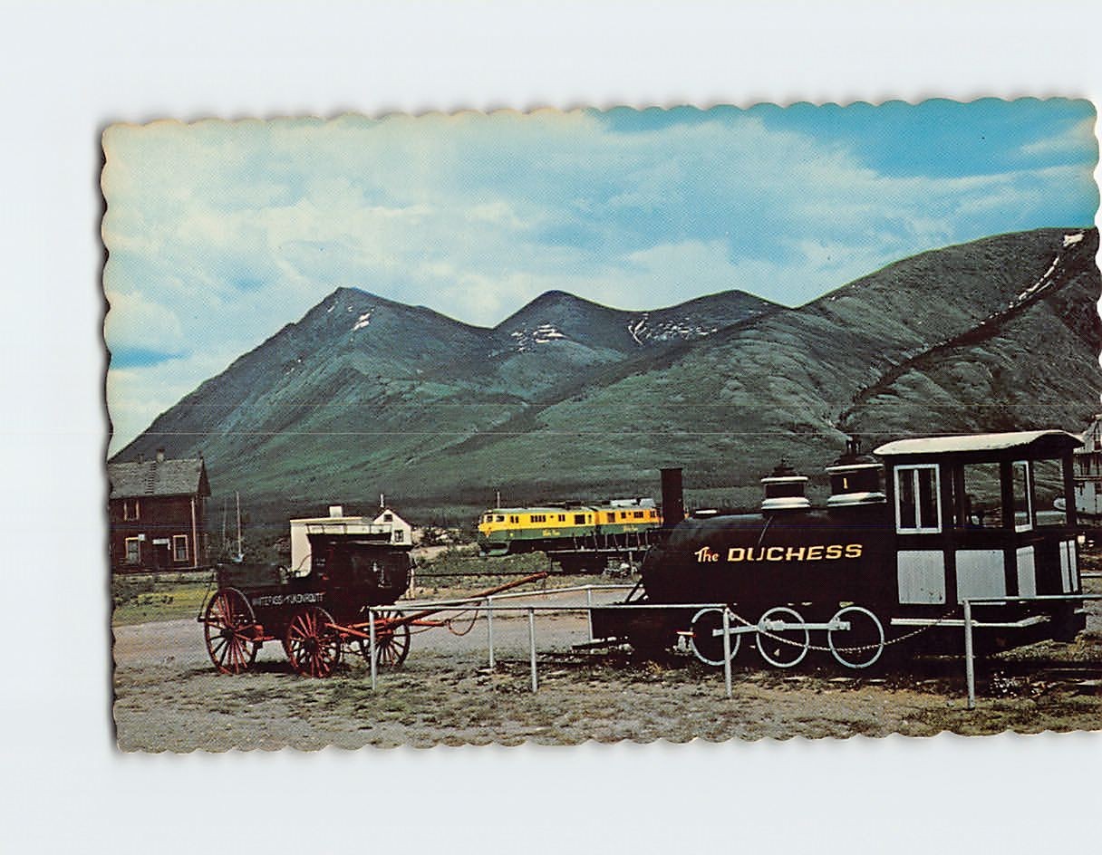 Postcard Yukon Transportation OLd and New Canada