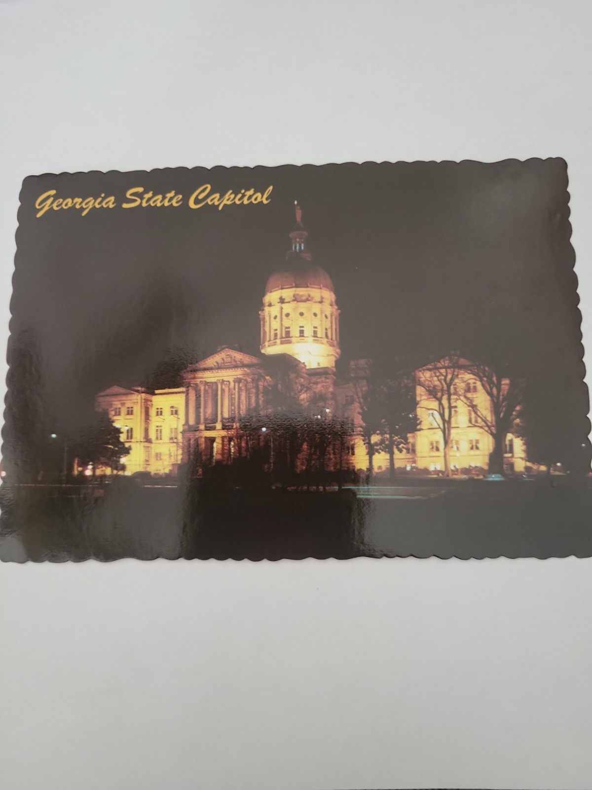 Georgia state capital , modeled after the capital of the united Vintage Postcard