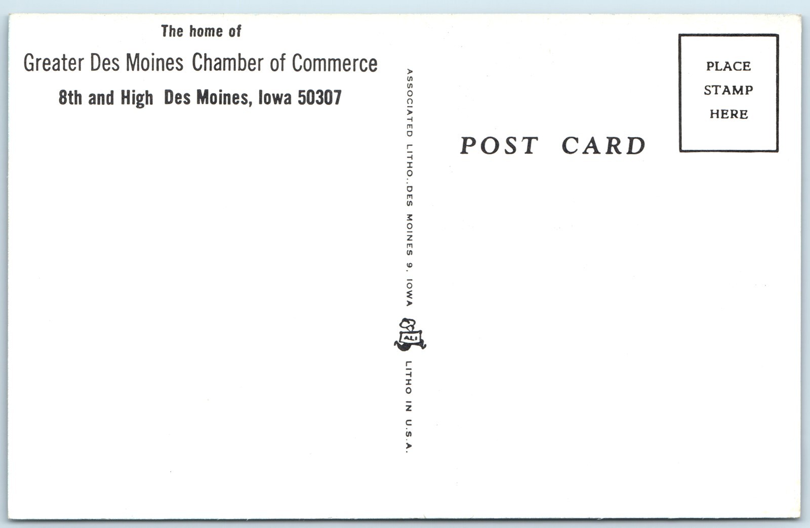 c1950s Des Moines IA Greater Des Moines Chamber Commerce Building Chrome PC A256