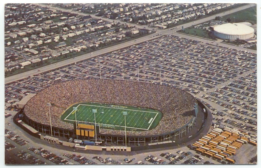 Green Bay WI Lambeau Field Stadium Packers Football Wisconsin Postcard