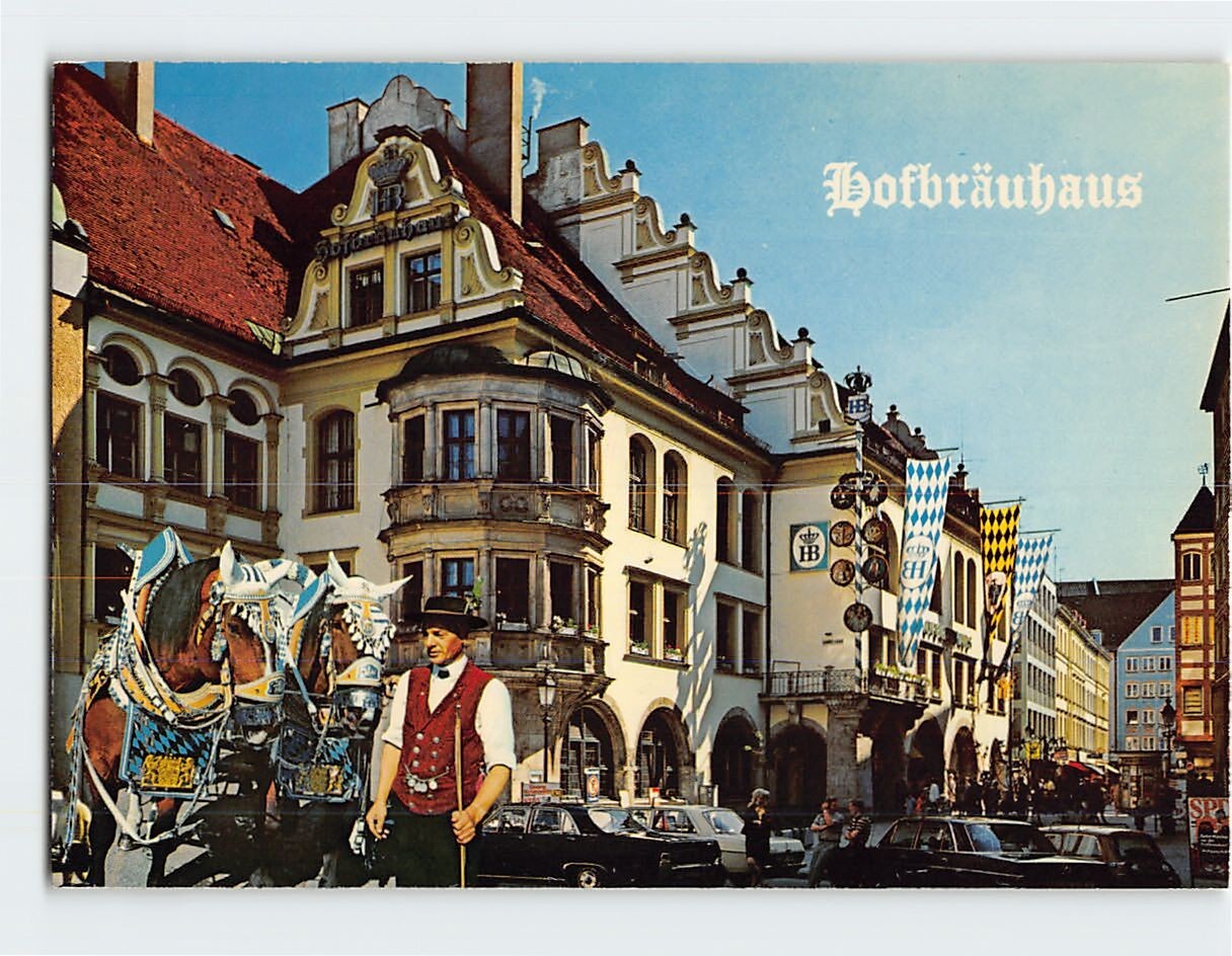 Postcard Hofbräuhaus Munich Germany
