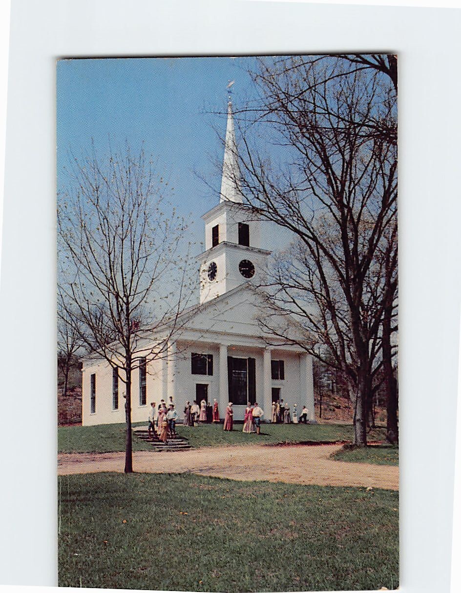 Postcard – Meetinghouse, Old Sturbridge Village Green, Sturbridge, Massachusetts