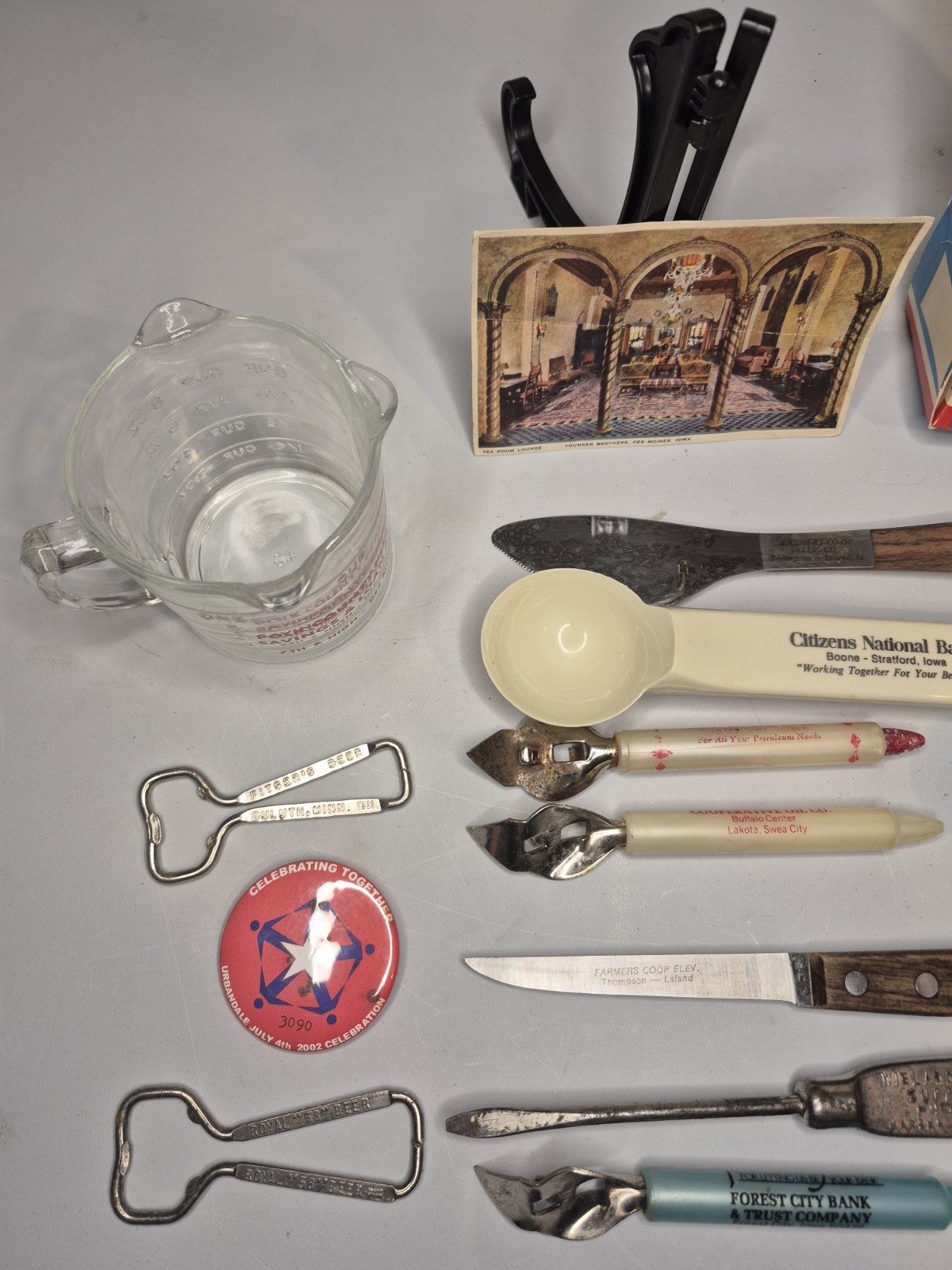 Vintage Iowa Advertising Lot Banks Co-Op Tools Postcard Younkers Des Moines…