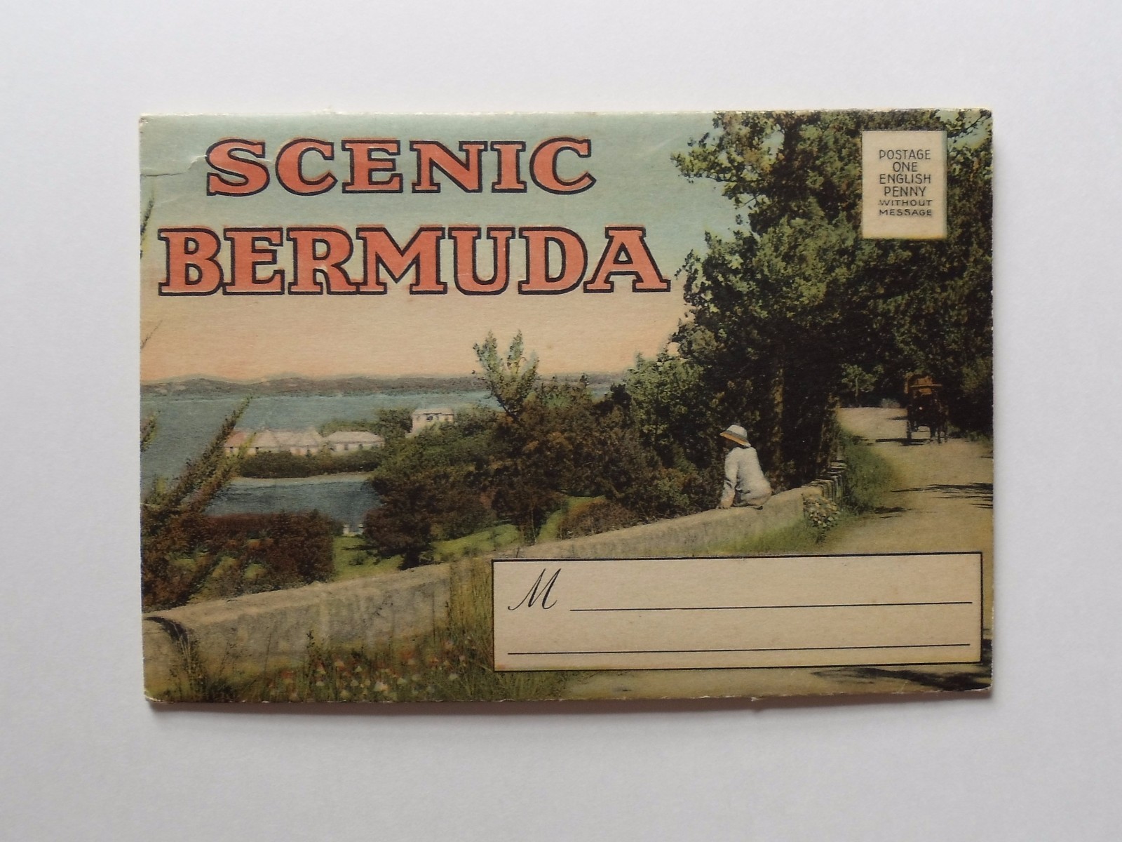 Vintage Bermuda Souvenir Folder Postcard St. George Hamilton Tom Moore Paget