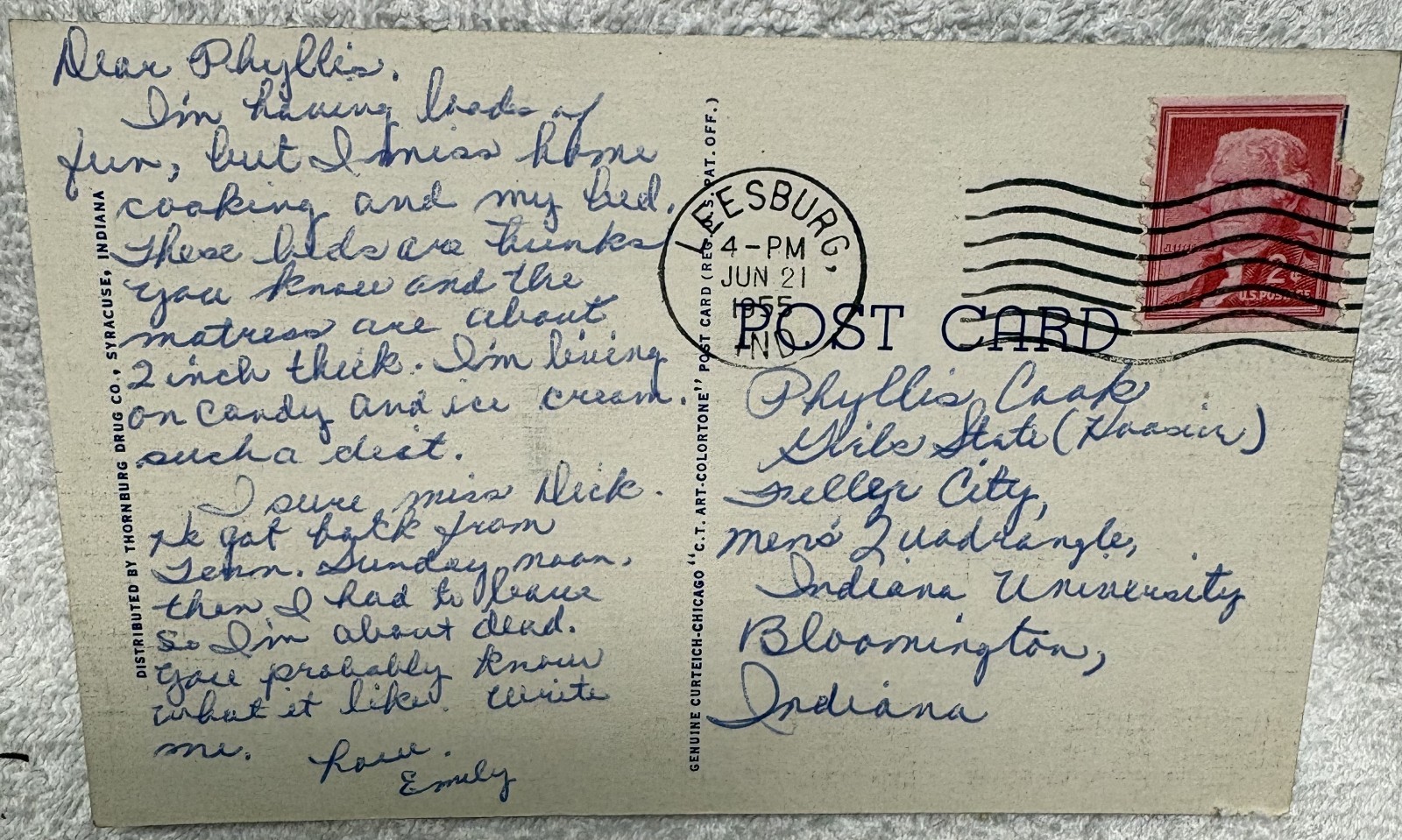 TWO VINTAGE POSTED COLOR POSTCARDS (1 Linen) – INDIANA & MICHIGAN HOTELS/MOTELS