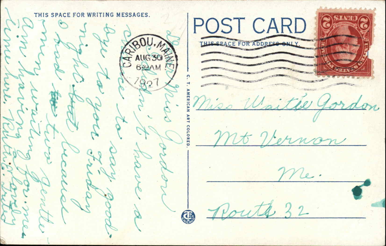 Caribou Maine ME Load of Giant Potatoes c1920s-30s Postcard