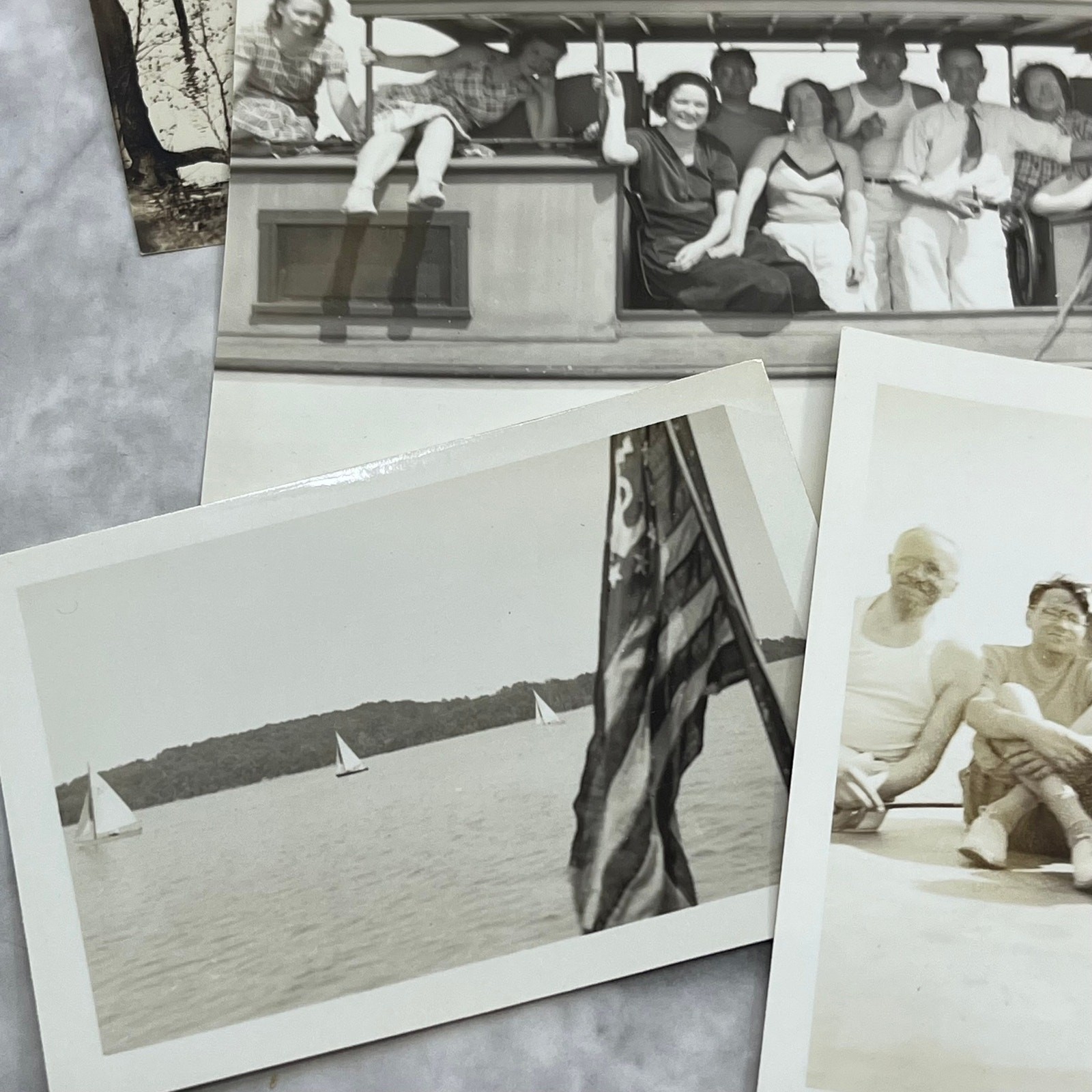 1930s Collection of Photos & Negatives Boating Trip in Virginia P4-10
