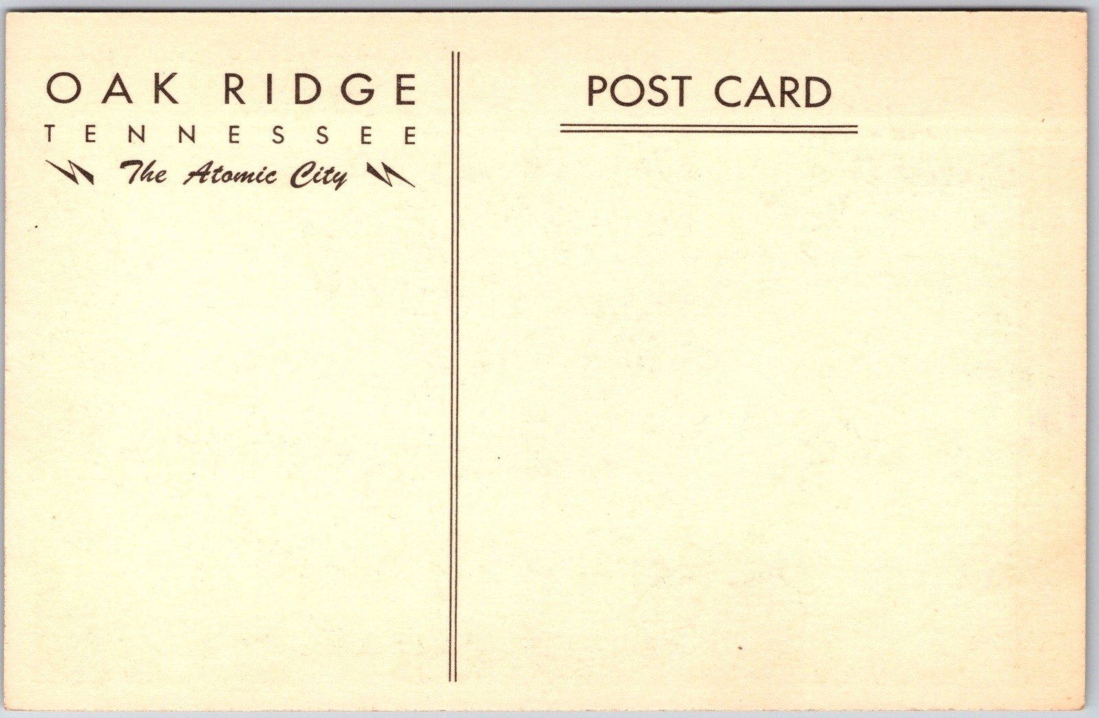 Oak Ridge Tennessee TN, Pattern of Well-Planned Town, Aerial View, Postcard