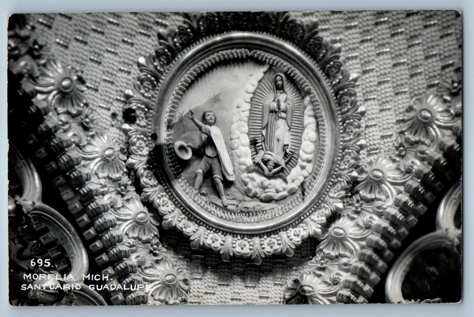 Morelia Michoacan Mexico Postcard Sanctuario Guadalupe c1950’s RPPC Photo